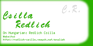 csilla redlich business card